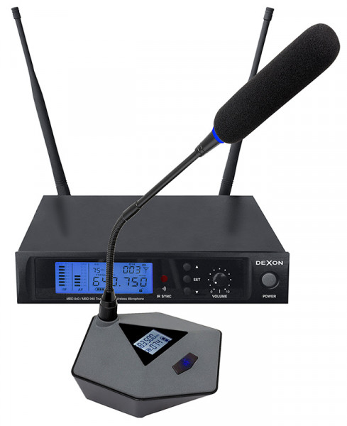 MBD 640 bezdrátový mikrofon diverzitní stolní
